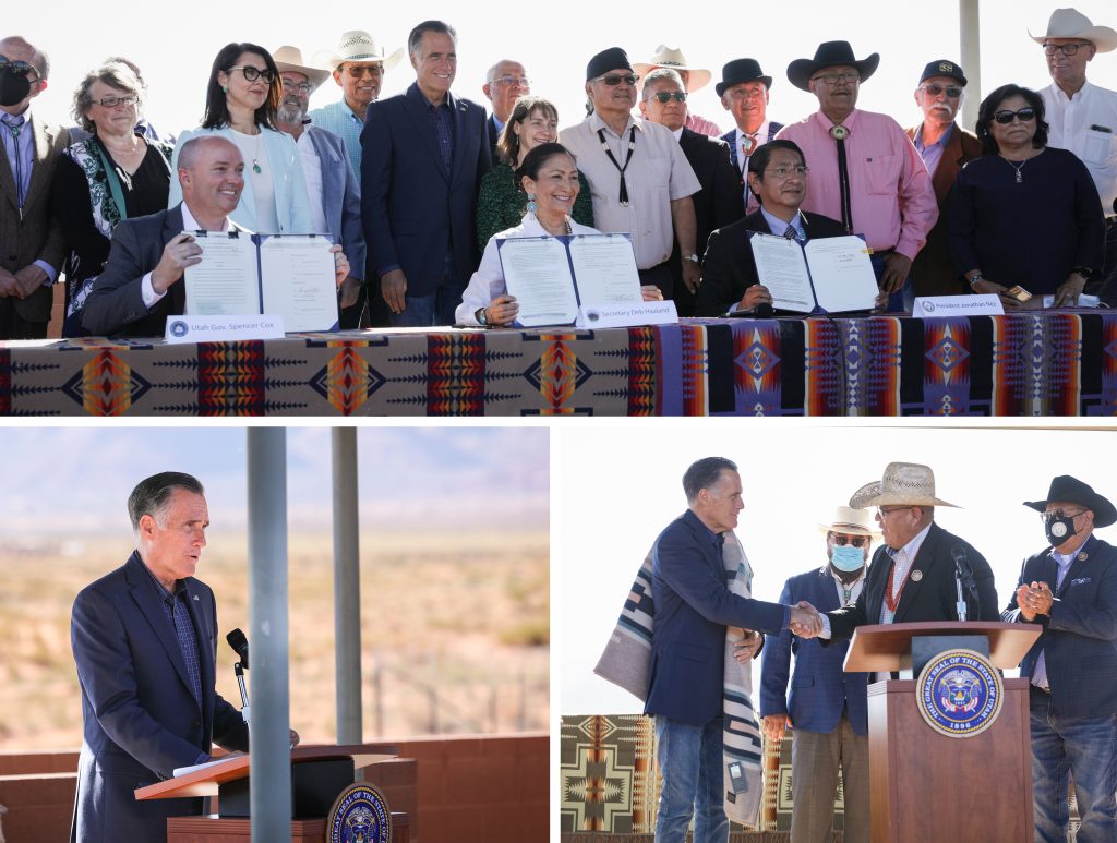 Romney Attends Signing Of Navajo Utah Water Rights Settlement Agreement Mitt Romney